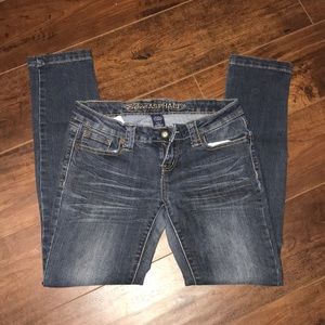 Blue Asphault Skinny Jeans